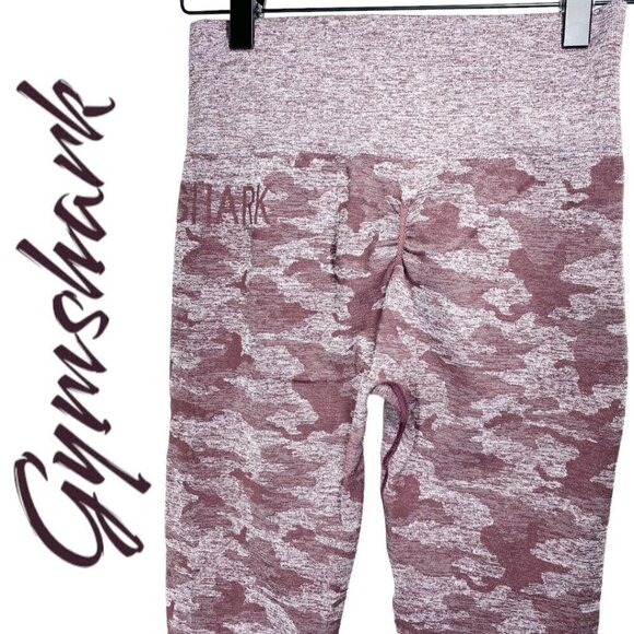 GYMSHARK Adapt Camo Seamless Full Length Leggings Winter Berry, Size Small - Picture 7 of 13